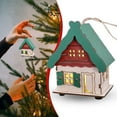 thumbnail image 2 of Gnwei Pre Lit Christmas Village Decor: 3D Wood Houses with Lighted - Christmas Decorations Indoor - White Xmas Holiday Farmhouse Rustic Decor for Home Table Room, 2 of 4