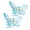 Blue, variant on Xinwanna 2Pcs Girls Hair Claw Transparent Butterflies Shape Hair Pin Braided Hair Mini Hairpin Clear Mini Braiding Clip Headwear Hair Accessories (Red)