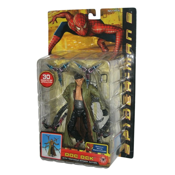 Marvel SpiderMan 2 Movie Doc Ock Toy Biz Figure w/ Tentacle Attack