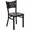 Cherry Wood Seat/Black Metal Frame, variant on Flash Furniture HERCULES Series Black Coffee Back Metal Restaurant Chair - Black Vinyl Seat