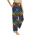 thumbnail image 2 of Fotbe Magical Mushrooms and Flowers Women's Pajama Pants,Sleepwear Pants,Pj Bottoms Drawstring And Pockets-Small, 2 of 9