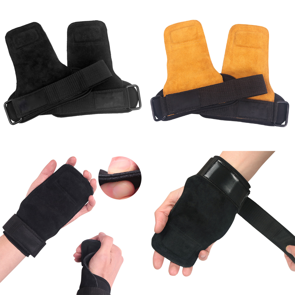 WRIST STRAPS WRAPS GRIP WEIGHT LIFTING TRAINING GYM BAR LIFT SUPPORT GLOVES HOOK