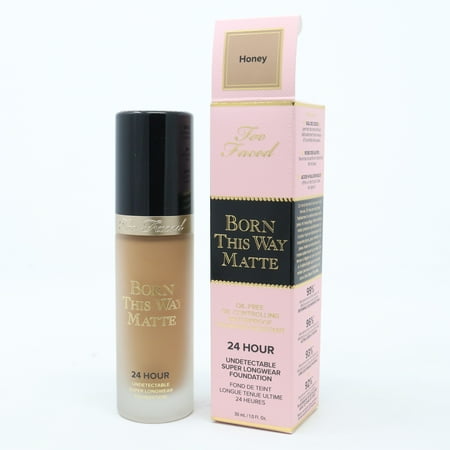Too Faced Born This Way Matte 24 Hour Foundation Honey 1.0oz/30ml New With Box