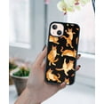 thumbnail image 5 of WIRESTER Soft Rubber Protector Cover Case for Apple iPhone 13 6.1" 2021, Orange Tabby Cat Funny Playful Postures, 5 of 5
