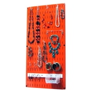 Jewelry Organizer Wall Hanging Jewelry Holder Necklace Rack ?Çô Orange Wall Mounted Jewelry Organizer System