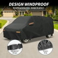 thumbnail image 3 of Unique Bargains 210D-PU Car Cover Black for Black ford Transit 198.82"x78.74"x68.90", 3 of 7