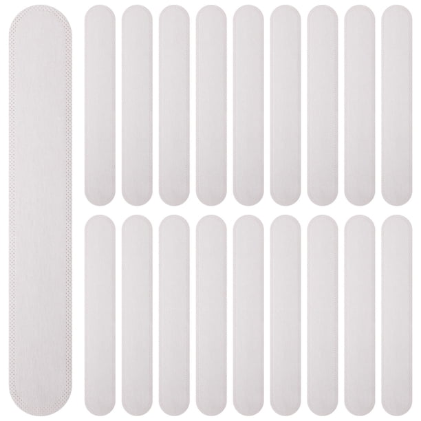 GOOHOCHY Artibetter 50 Piezas Banda para el Sudor desechable para Cuello, Almohadillas para Gorro Que Absorben el Sudor, Tapas, Cinta Protectora contra el Polvo (Blanco)