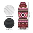 thumbnail image 6 of Uourmeti Automobile Interior Seat Cover Anti-Slip Auto Seat Protector Polyester Colorfast, Suitable for Car SUVs, Pink Geometric Print, 6 of 6