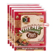 Ole Xtreme Wellness 8" High Fiber Tortilla Wraps - Carb Lean, Keto Friendly - 8 Count, 12.7 oz. - 4 Packs