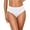 White, variant on High Waist Ruched Back Bikini Bottom with Smooth Fabric and Tummy Control Fit, Awesome For Beach Vacations Resort Wear Or Summer Days Black L
