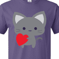 thumbnail image 4 of Inktastic Heart Cat T-Shirt, 4 of 5
