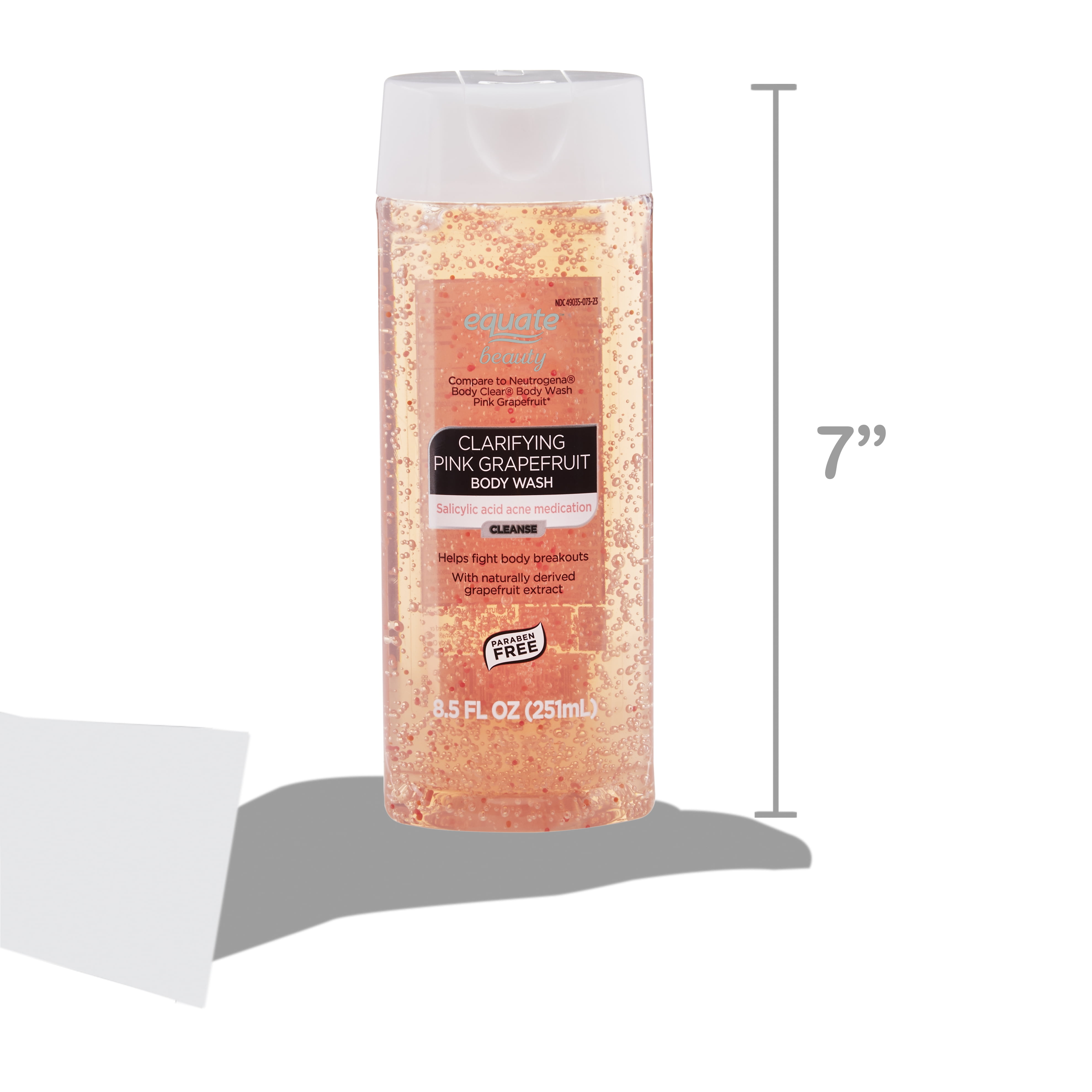 equate pink grapefruit face wash