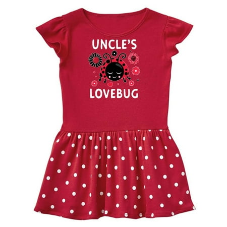 

Inktastic Valentine s Day Uncle s Lovebug Gift Toddler Girl Dress