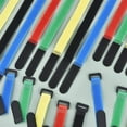 thumbnail image 3 of 10Pcs Reusable Hook Loop Nylon Straps Reverse Colored Fastening Tape Self Adhesive Cable Ties Wrap Bundle Fixed Ties T-Shaped blue 50x2cm, 3 of 6