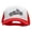 Red White, variant on Motorcycle Biker Patched Summer Foam Mesh Trucker Cap - Red White OSFM