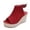 Red, variant on Wedge Sandals for Women Plus Size Fit Wedge Heel Design Design Peep Toe Design Open Toe Design Solid Plain Color Womens Wedge Sandals