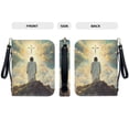 thumbnail image 5 of Kuiaobaty Jesus Cross Print Faux Leather Bible Cover for Men Women Waterproof Christian Bible Case with Handle and Wristlet Strap, Multifunctional Carrying Book Case Handbag, L, 5 of 7