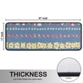 thumbnail image 5 of Kitchen Rugs Sets Of 2,Pioneer Flower Floral Print Pattern Anti Fatigue Kitchen Mat Rugs Non Slip Washable,Decorative Kitchen Floor Mats for Kitchen,Sink,Laundry,17"x47"+17"x47", 5 of 5
