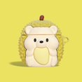 thumbnail image 2 of Funda de silicona para auriculares Durianr Hedgehog con dibujos en 3D, funda para auriculares inalámbricos de segunda generación para Airpods Pro, llavero para Airpods, 2 of 4