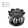 thumbnail image 4 of Kearding Soporte para latas de especias con 8/16 botellas, suministros de cocina resistentes de acero inoxidable, soporte giratorio de 360 Organizadores de utensilios de cocina Tipo 1, 4 of 6