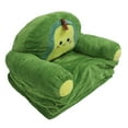 2024 Foldable Kids Sofa Cute Cartoon Design Short Plush Soft