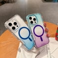 thumbnail image 4 of Decase Magnetic Phone Case Compatible with iPhone 16 Pro Max,Compatible with Mag-Safe,Cute Fashion Gradient Back Cover Design,Heavy Duty Translucent Gradient Case Fits for iPhone 16 Pro Max,E, 4 of 7