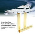 thumbnail image 3 of Brass Boat Drain Tube Plug 3pcs Marine Transom Splashwell Livewell Installation, 3 of 7