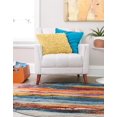 thumbnail image 3 of Rugs.com Haerfest Collection Rug – 5 Ft Round Multi Low Rug Perfect For Kitchens, Dining Rooms, 3 of 9