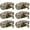 Antique Brass, variant on 6 Pack Round Passage Door Knob(Non-Locking Knobs), Keyless Doorknobs Interior/Exterior Door Lockset,Passage Knobs for Hallway/Closet,Satin Nickel Finish Modern Design Door Hardware