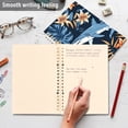 thumbnail image 5 of Flowers and Sharks Ring Binder Notebook Journey Note Diary College Ruled Spiral Notebook Study Loose Leaf Paper A5 60 Pages, 5 of 8