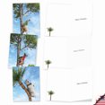 thumbnail image 5 of The Best Card Company 20 Assorted Christmas Notecards Bulk Box Set 4 x 5.12 Inch with Envelopes (10 Designs, 2 Each) Holiday Tree Animals AM10323XSG-B2x10, 5 of 6