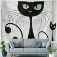 thumbnail image 4 of Orinice Cute Cat Tapestry Wall Hanging Unique Style Graphic Tapestries Home Wall Decor Art Living Room Bedroom Dorm Apartment Farmhouse 4 Sizes 60x50inch, 4 of 6