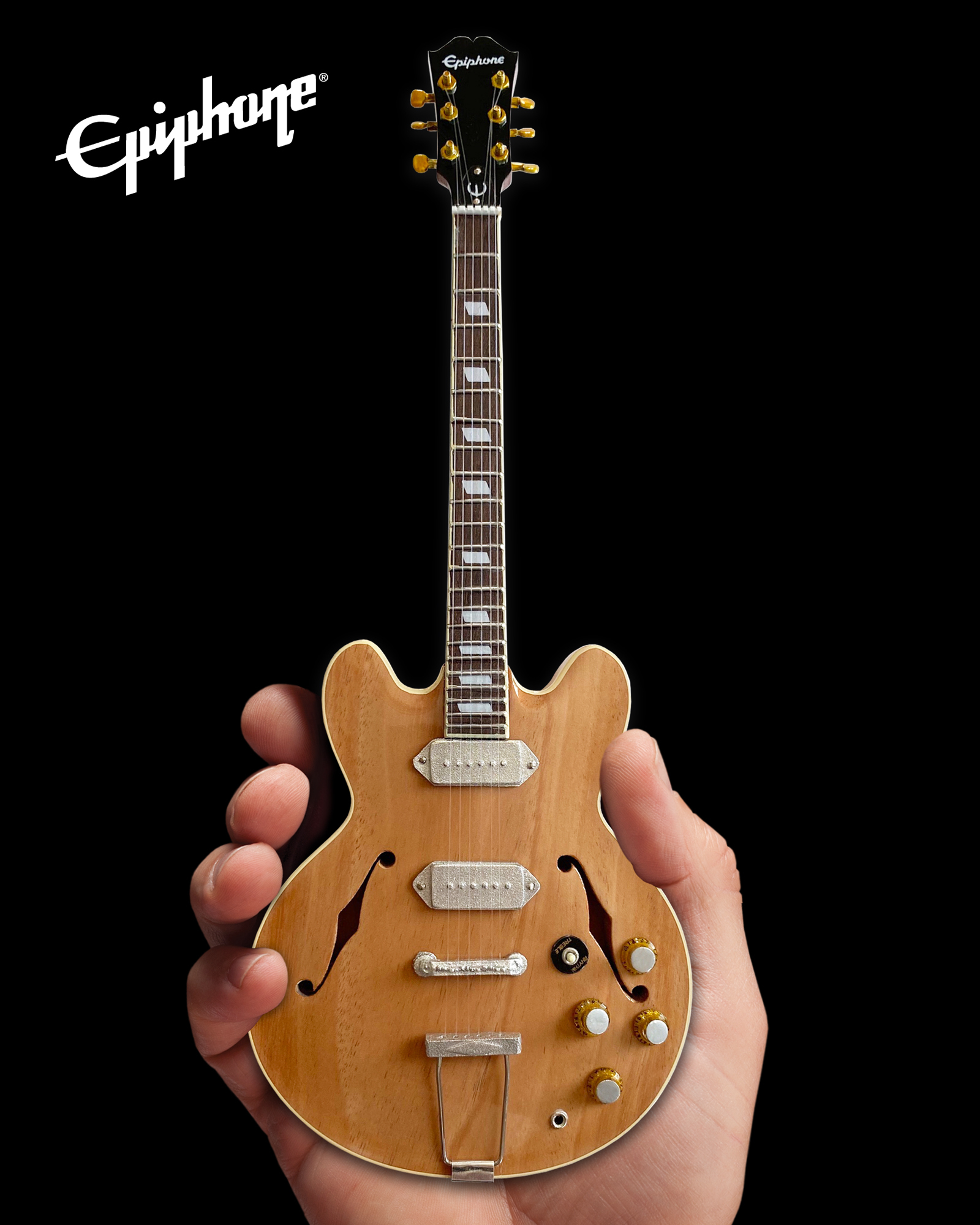 Epiphone 1965 Casino Revolution Natural 10 Inch Miniature Guitar Replica