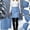 Light Blue, variant on Women's Puffer Quilted Skirt Elastic Waist Full Side Zip Fall Winter Insulated Down Short Skirts Casual Solid Warm Wrap Mini Dress