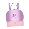 thumbnail image 1 of Mochila de ballet cómoda, versátil y bonita para niños, ideal para deportes y viajes. Rosa púrpura, 1 of 9