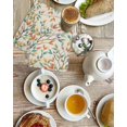 thumbnail image 4 of Teal Orange Eucalyptus Kitchen Dish Towels for Drying Dishes Set of 2, Spring Botanical Leaves Waffle Weave Microfiber Hand Tea Bathroom Towels Quick Dry & Absorbent Towel 15.7x23.6, 4 of 7