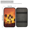 thumbnail image 4 of Renewold Hawaiian Palm Tree Orange Auto Center Console Cover Pad for Most Vehicle SUV Soft Comfortable Armrest Mat Cushion Car Accessories Protector, 4 of 6