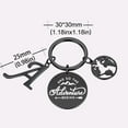 thumbnail image 6 of TURANDOSS Graduation Gifts for Her 2024， Keychain Quote And So The Adventure Begins Map Keychains College Graduation Gifts for Her 202,4, 6 of 6