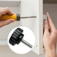 thumbnail image 6 of 4Pcs Plastic Tighten Bolt Nut Knob 6mm Thumb Screw Knob Round Head Handle Hand Screw Knurled Grip Easy to Install, 6 of 8