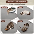 thumbnail image 4 of Zyusora Jumbo Cat Litter Mat (47" x 39"), Double layer, Waterproof, Non-Slip, Odor-Free, Easy to clean, Gray, 4 of 4