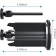 thumbnail image 3 of Juego de 2 Tapones para Lavabo Universales MACHAO Negros 40 mm Tapón para Fregadero de Latón Cromado con Goma Tapa para Lavabo Regulable en Altura Antical Tapón de Desagüe Cromado para Lavabo, 3 of 5