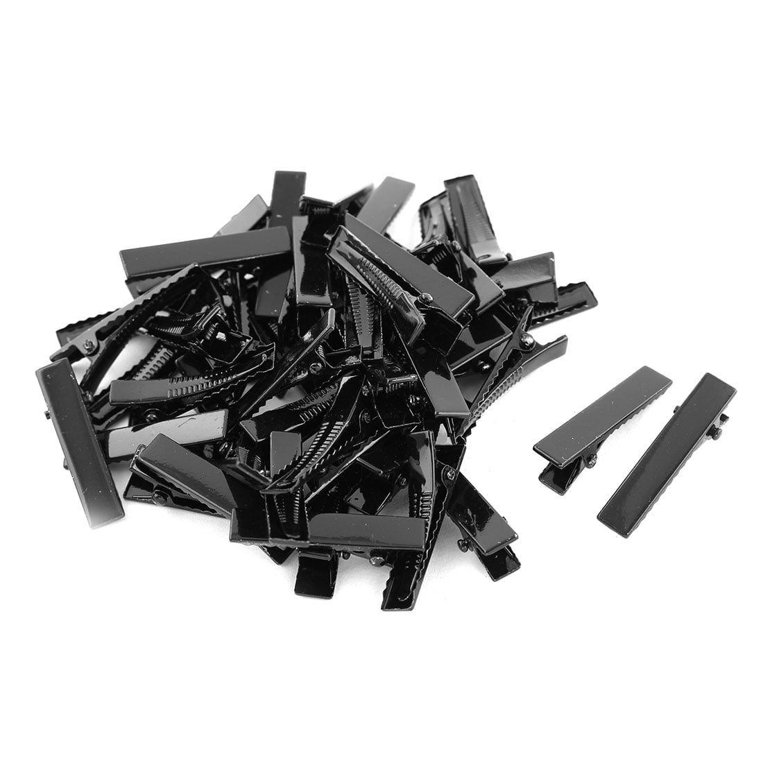 Alligator Hair Clips Hairclip Hairpins Claw Barrettes Black 3.2cm