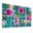 Color 1, variant on Tropical 8 Pack Art Acoustic Panels Sound Absorbing Vibrant Abstract Botanical Art Bright Pink Hibiscus Monstera Decorative Soundproof Wall Panels Self Adhesive for Nursery Game Room Bedroom 48"x32"