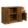 thumbnail image 4 of Buffet Sideboard, Kitchen Buffet Storage Cabinet Versatile Wardrobe Console Table with 2 Doors & 2 Drawers, Wood Free-Standing Pantry Cupboard with 1 Storage Cabinet for Dining Room, Dark Walnut, 4 of 7