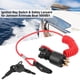 thumbnail image 2 of Interruptor de llave de encendido y cordón de seguridad para barco Johnson Evinrude 5005801 Jadeshay A, 2 of 8