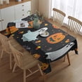 thumbnail image 2 of Rectangle Table Clothes Halloween Spooky Ghost Bat spider Table Cloth,Decorative Washable Table Cloths for Picnic Gathering Halloween Fall Thanksgiving Christmas, 2 of 5