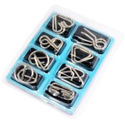 Brain Teaser Magic Educational Intellectual IQ Test Chinese Rings Metal Puzzles Brain Puzzles