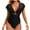 Swimsuit Women Plus Size-Black, variant on Guieoi Plus Size Swimwear Women's Triangle Cup Bikini One-Piece Swimsuit Bra Top Set Black L