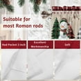thumbnail image 7 of Valances for Windows Winter Snowman Snowflake Rod Pocket Short Curtain for bathroom living room bedroom Buffalo Plaid Xmas Tree on Linen 1 Panel 54x18in, 7 of 7
