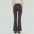 thumbnail image 4 of cocolona Womens Summer Casual High Waist Flare Leggings Elastic Waist Wide Leg Stretch Slim Yoga Pants, 4 of 4